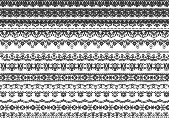 Lace Border Vector Pack