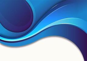 Blue Abstract Wave Vector Wallpaper