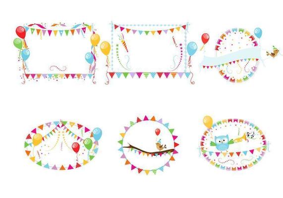 Party Frame Vector Pack