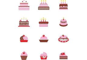 Chocolate Cake Vector Pack