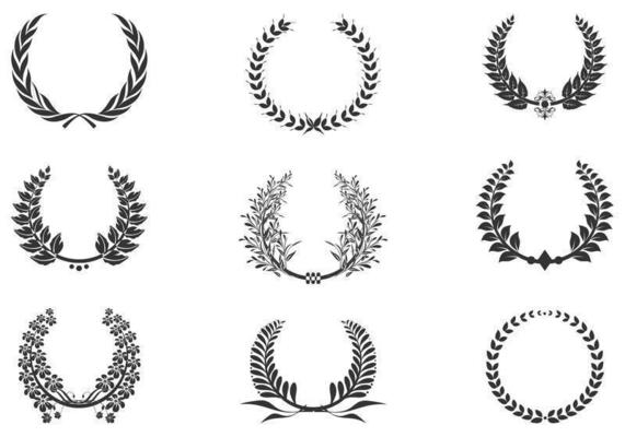 Black Laurel Vector Pack