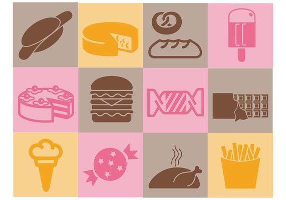 Various Food Vector Icons Pack