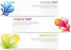 Abstract Bubble Banner Vector Pack