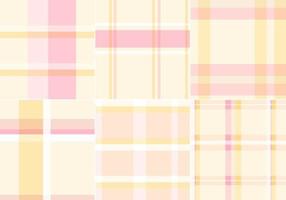 Plaid Pastel Vector Patterns