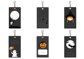 Etiqueta de Halloween Vector Pack