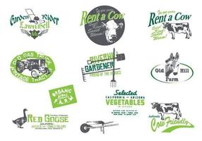 Grungy Farm and Garden Vector Pack