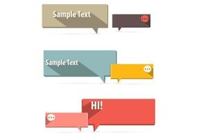 Flat Speech Bubble Vector Pack