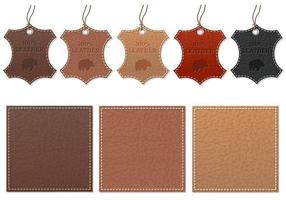 Leather Label Vector Pack