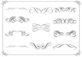 Calligraphic Ornament Vector Pack