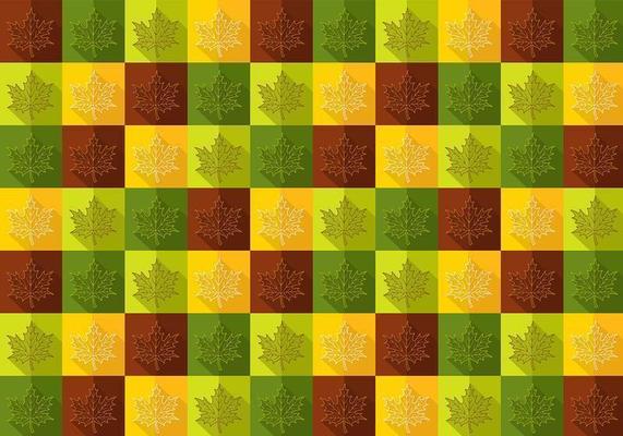 Fall Maple Leaf Vector Pattern