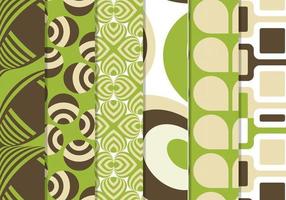 Green Retro Funky Vector Pattern Pack