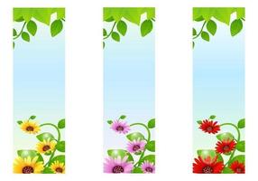 Banner de girasol Vector fondo Pack