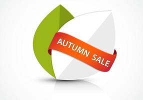 Abstract Autumn Sale Banner Vector