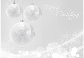 Silver Merry Christmas Vector Background