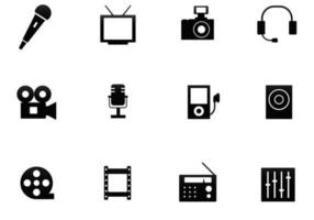 Multimedia Icon Vector Pack