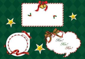 Christmas Candy Cane Label Vector Pack