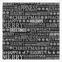 Chalk Drawn Christmas Greeting Vector Background