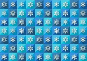 Seamless Winter Snowflake Pattern Vector