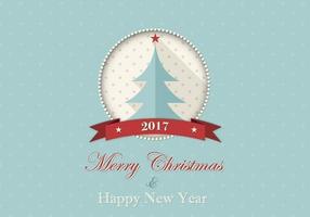 Merry Christmas and Happy New Year Vector Background