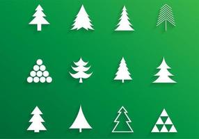 Simple Christmas Tree Vector Pack