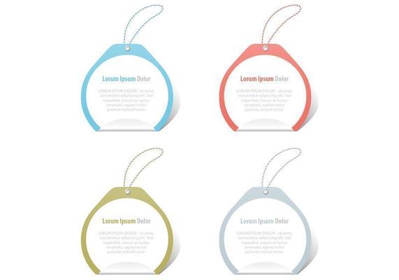 Curled Tag Vector Pack