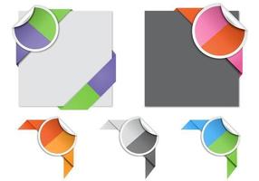 Split Colored Corner Vector Pack