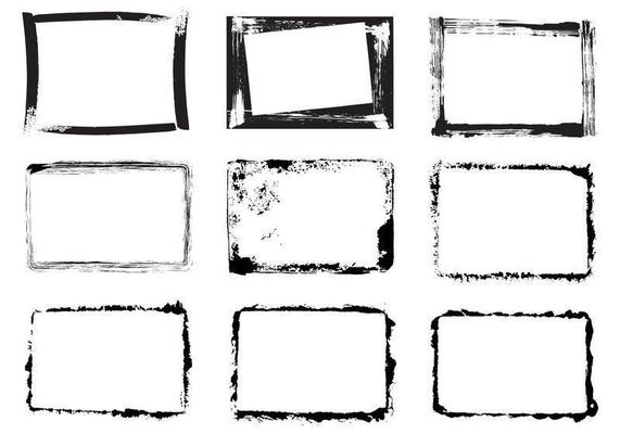 Grunge Frame Vector Pack