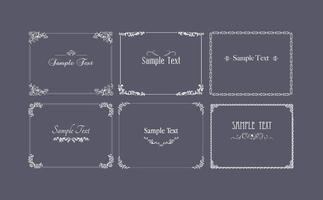 Vintage Frame Vector and Ornament Vector Pack