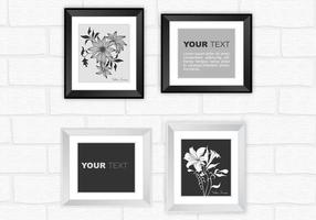 Modern Silver and Black Frame Vector Pack