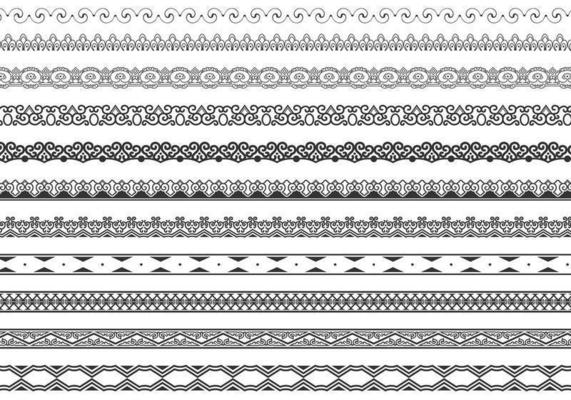 Ornamental Border Vector Pack