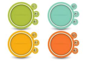 Circular Option Banner Vector Pack