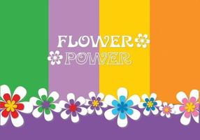 Flower Power Background Vector