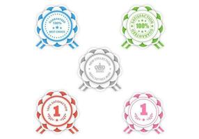 Modern Rosette Award Vector Pack