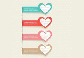 Heart Banner Vector Pack