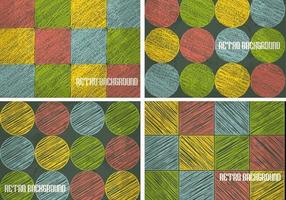 Retro Sketchy Background Vector Pack