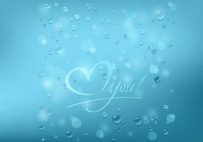 Bubbly Love You Background Vector 