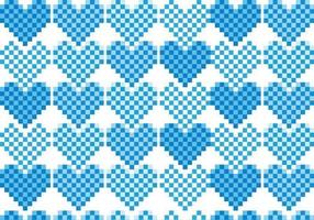 Pixel Heart Pattern Vector Pack