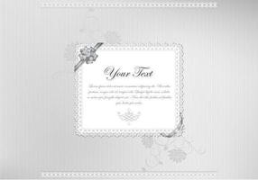 Classy Silver Lace Vector Background