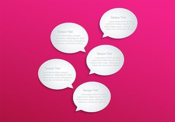 Speech Bubble Vector Background