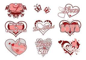 Love and Heart Vector Pack