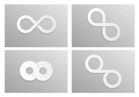 White Infinity Vector Symbol Pack