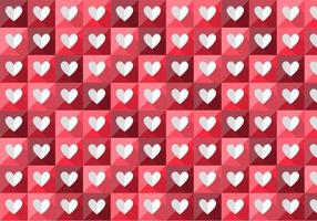Folded Heart Vector Pattern