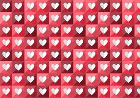 Folded Heart Vector Pattern