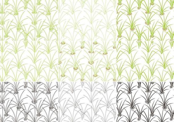Grass Pattern Vector Pack