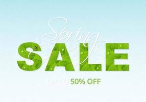 Spring Sale Background Vector