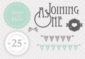 Mint Wedding Template Vector Pack