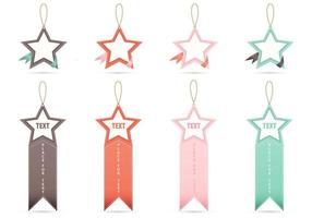 Star Tag Vector Banners