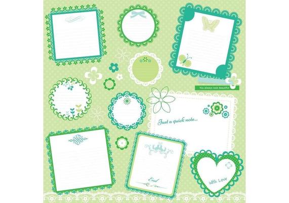 Cute Scrapbook Vector Pack