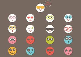 Cut Out 3D Emoticon Vector