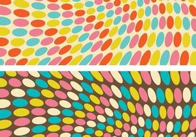 Funky Retro Geometric Background Vectors